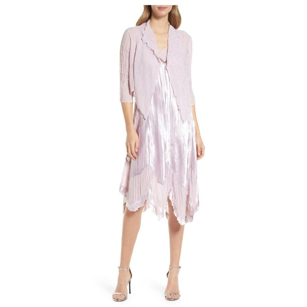 Komarov Embellished Midi Dress with Jacket- Size Medium